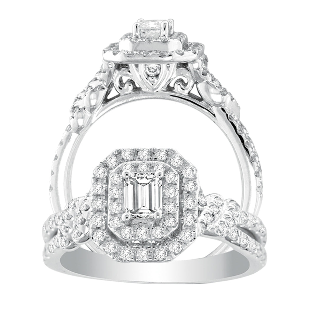 Timeless 14k White Gold 1CT Lab Diamond Engagement Ring