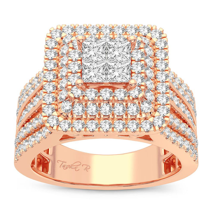 Sparkling Lab-Grown Diamond Ring in Blush Rose Gold