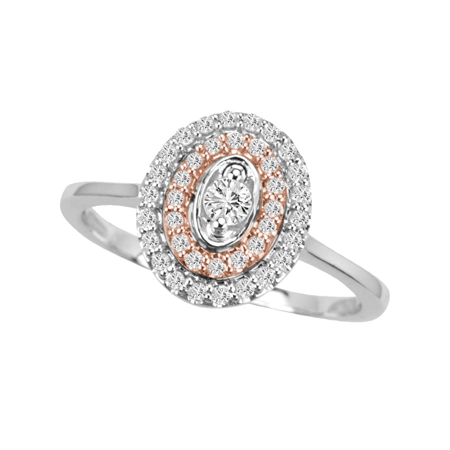 Romantic 14k Rose Gold Lab Diamond Engagement Ring