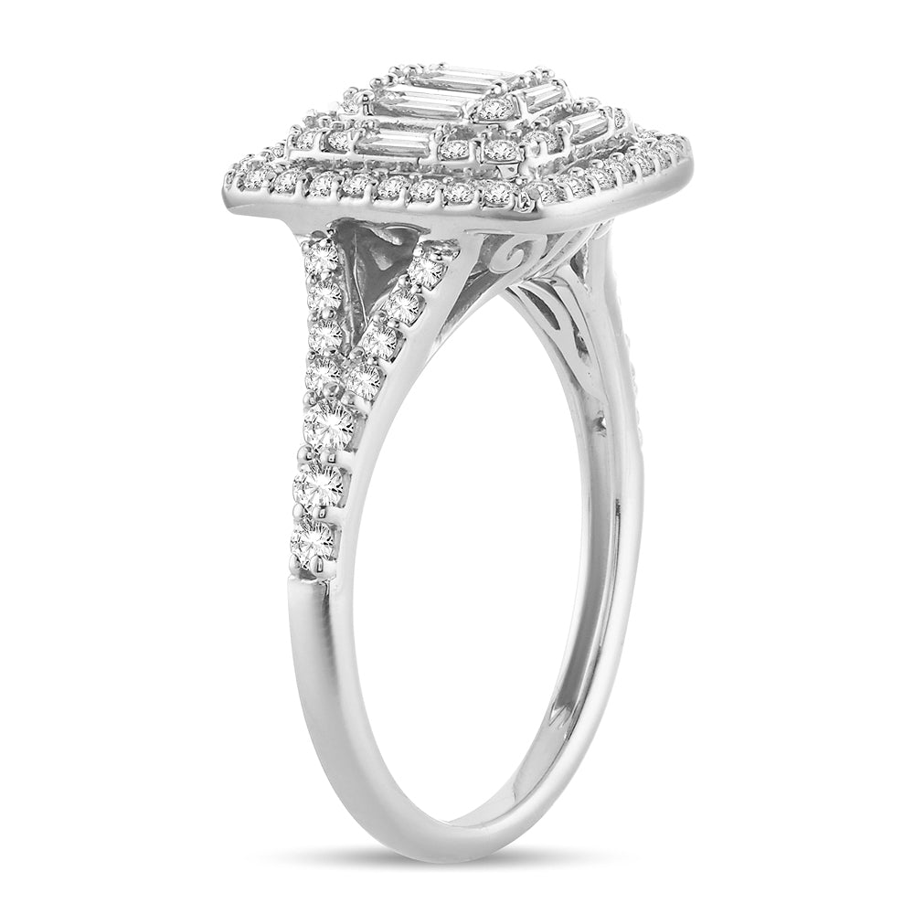 Brilliant 14k White Gold Lab Diamond Engagement Ring (0.75CT)