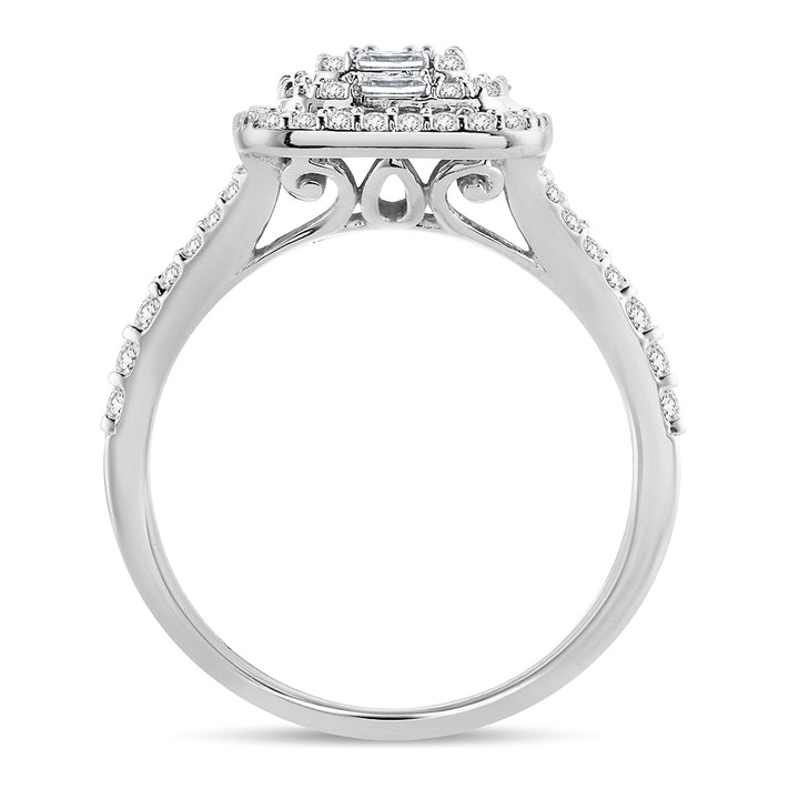 Brilliant 14k White Gold Lab Diamond Engagement Ring (0.75CT)