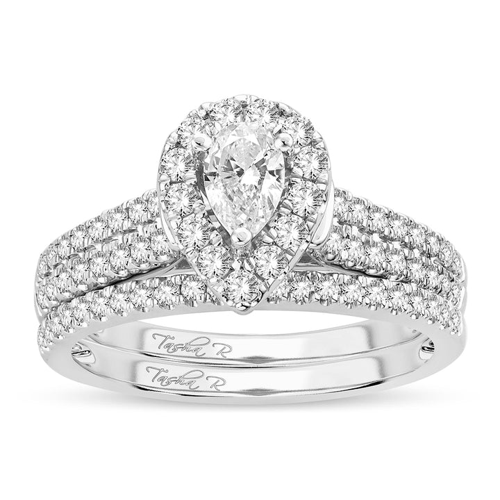 Elegant 1CT Lab Diamond Ring in 14k White Gold