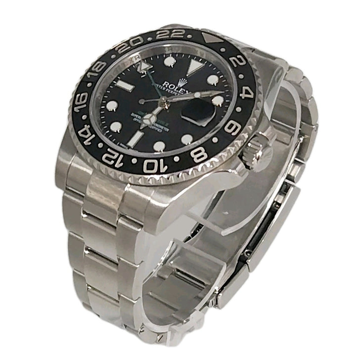 Rolex GMT Master Black Dial Stainless Steel Watch
