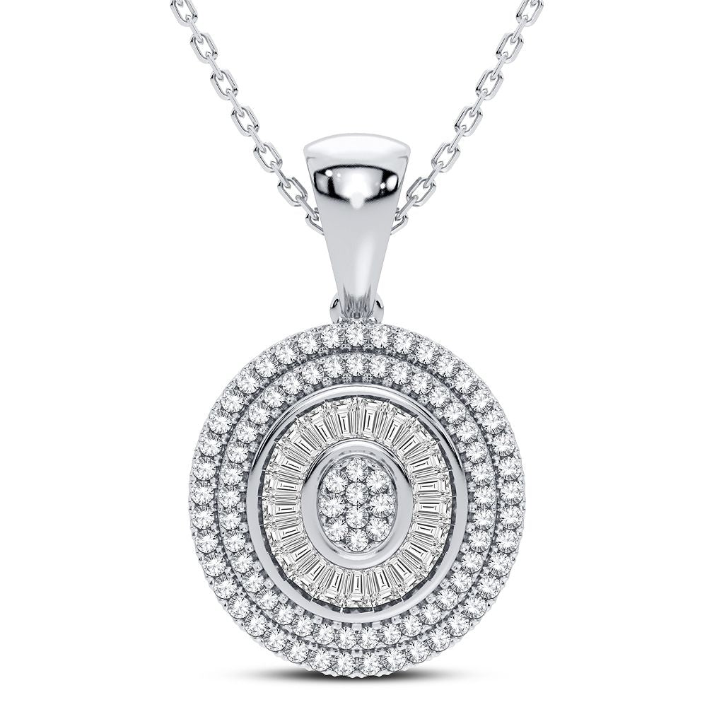 Sparkling 14k White Gold 0.4CT Diamond Pendant for Women