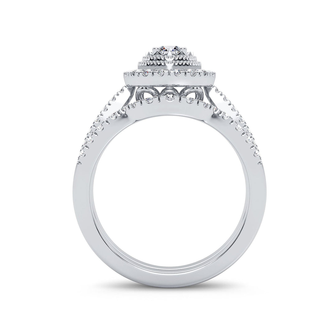 Timeless 14k White Gold 0.75CT Lab Diamond Ring