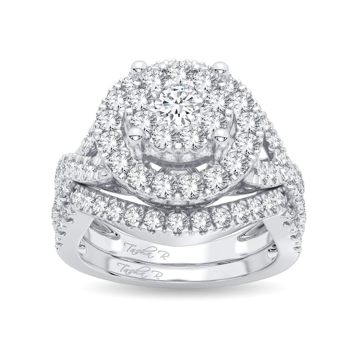 Brilliant 14k White Gold 1.50ct Lab Diamond Engagement Ring