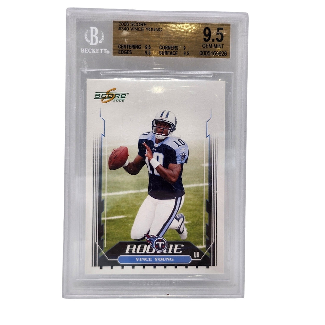 2006 Score Vince Young Rookie RC #340 BGS 9.5 GEM MINT Tennessee Titans