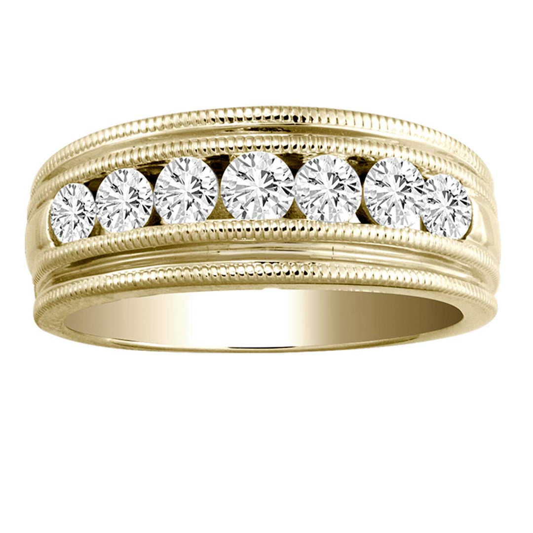 14K Yellow Gold 1.00CT Diamond Band