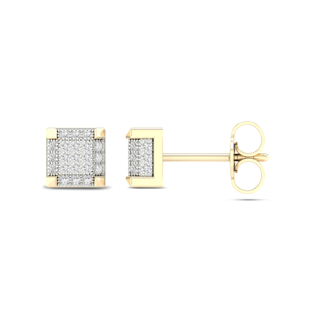Dazzling 10K 0.20CT  Diamond  Earring