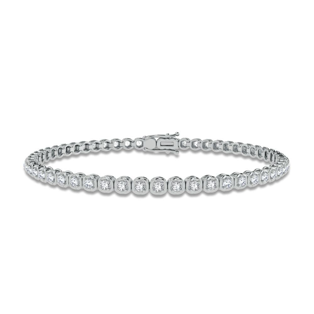 14K White Gold 1.50ct Diamond Bracelet