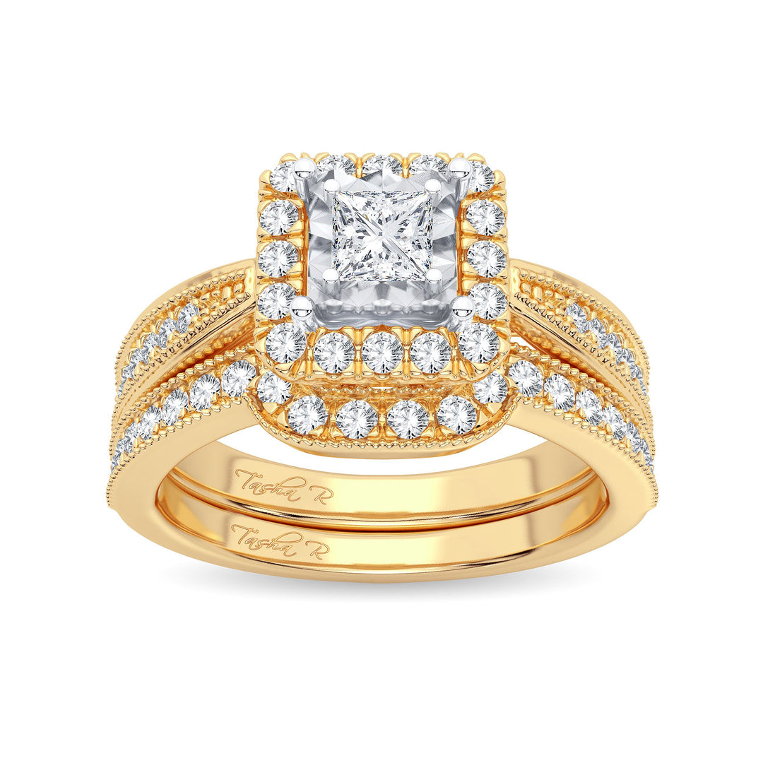 Luminous 14k Yellow Gold 0.75ct Lab Diamond Engagement Ring