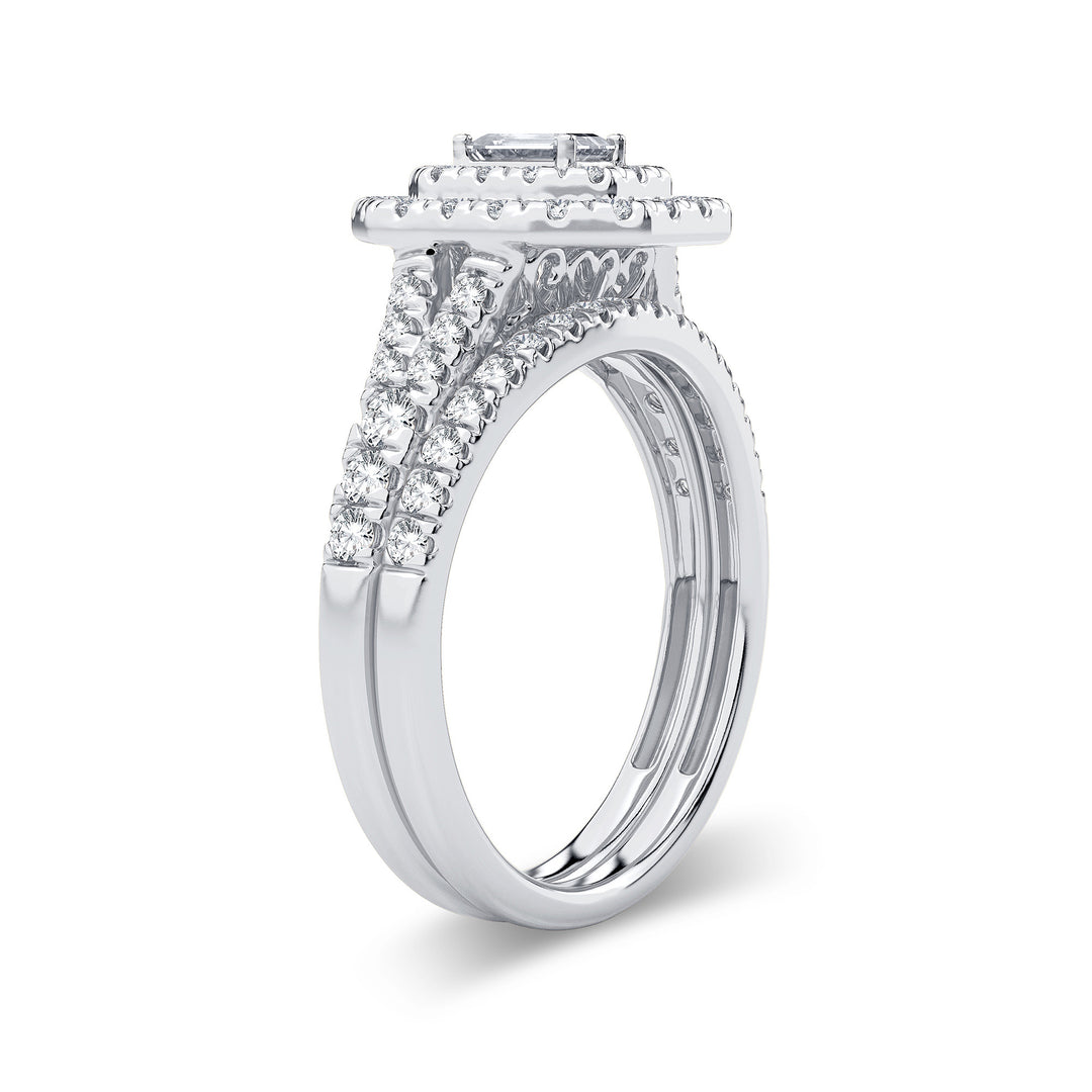 Brilliant 14k White Gold Lab Diamond Engagement Ring (1.00CT)