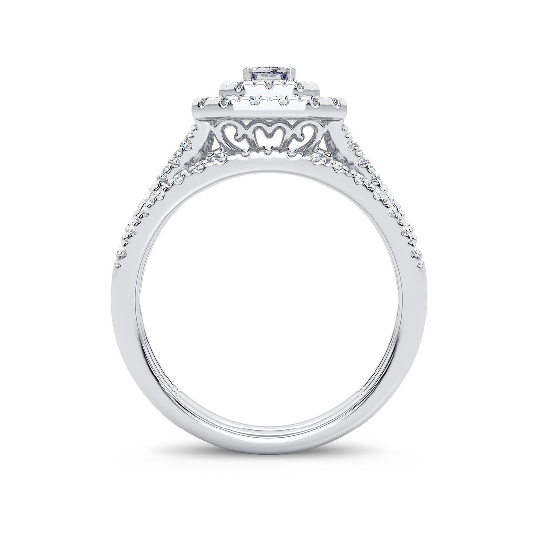 Brilliant 14k White Gold Lab Diamond Engagement Ring (1.00CT)