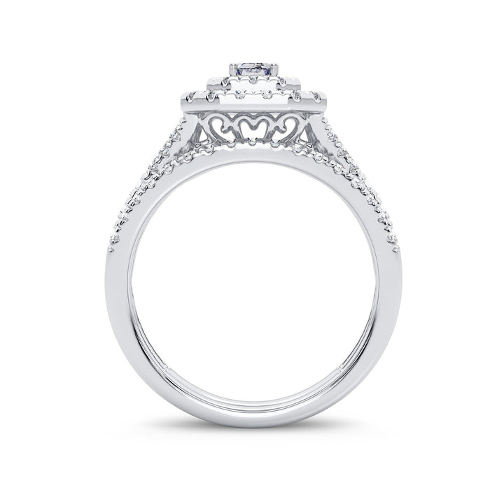 Brilliant 14k White Gold Lab Diamond Engagement Ring (1.00CT)