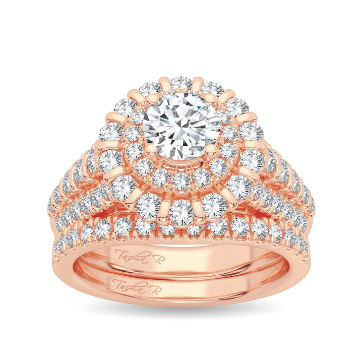 14k Rose Gold 2.00CT Lab Diamond Engagement Ring