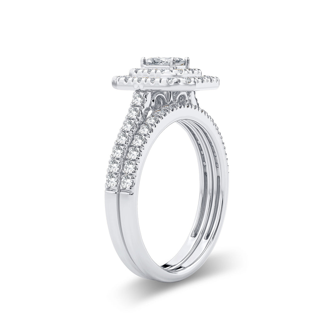 Timeless 14k White Gold 1CT Lab Grown Diamond Ring