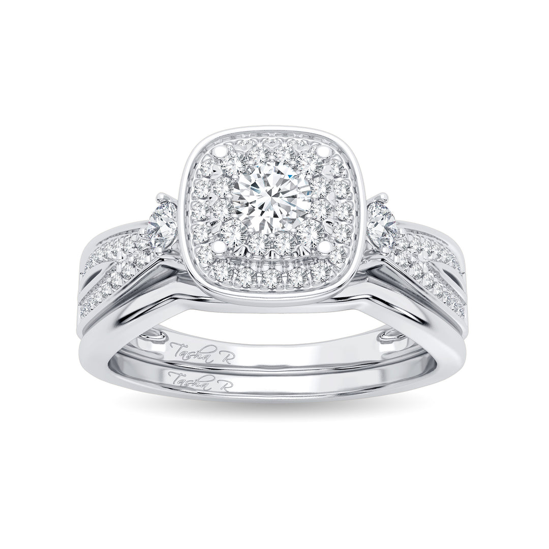 Elegant 14K White Gold Lab Diamond Engagement Ring (0.40CT)