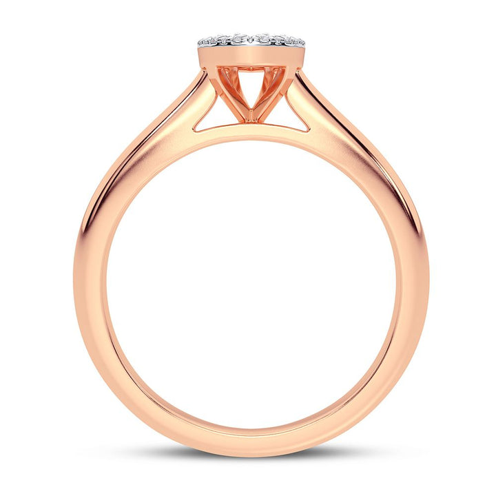 Romantic 14k Rose Gold Lab Diamond Engagement Ring (0.25CT)