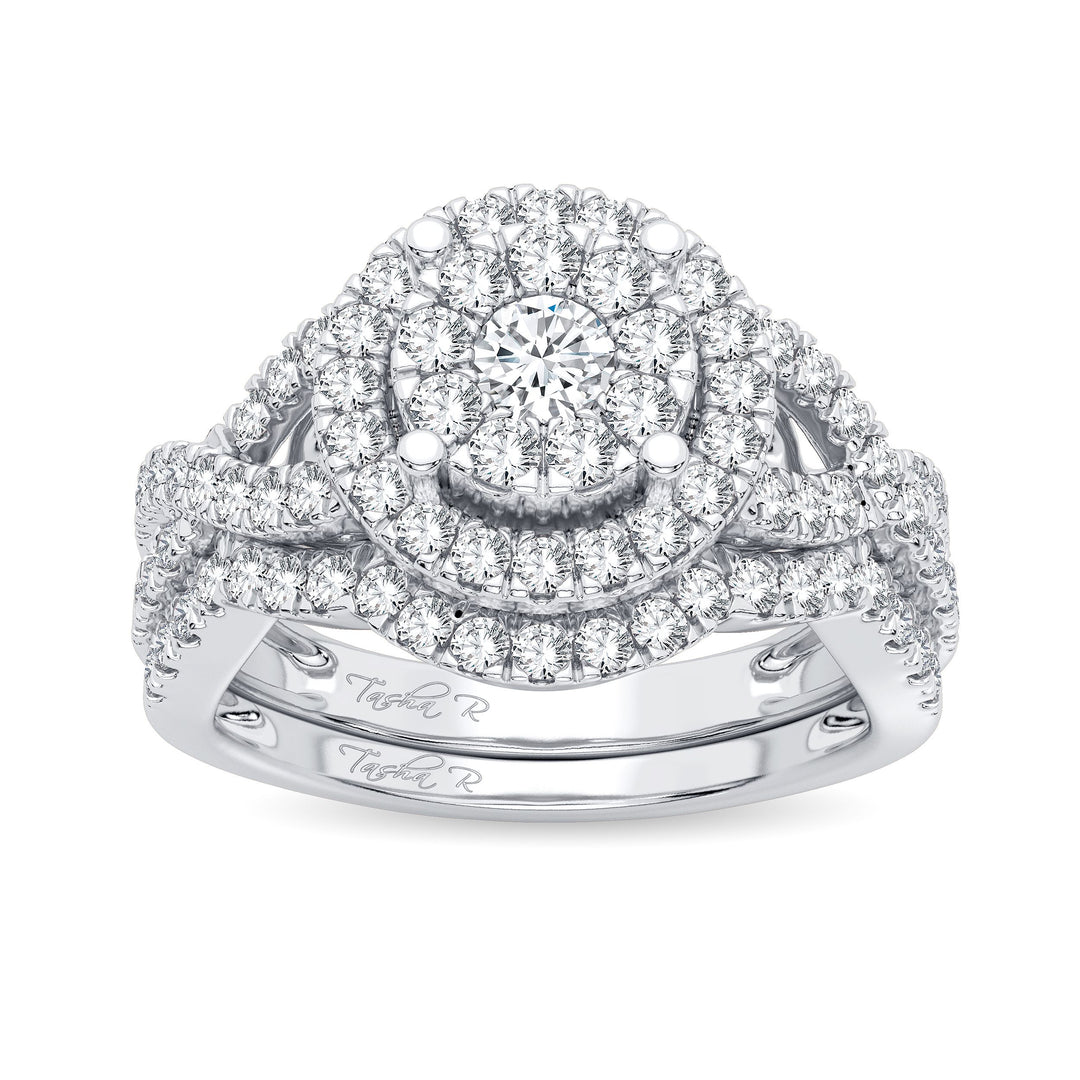 Brilliant 14k White Gold 1ct Lab Diamond Engagement Ring