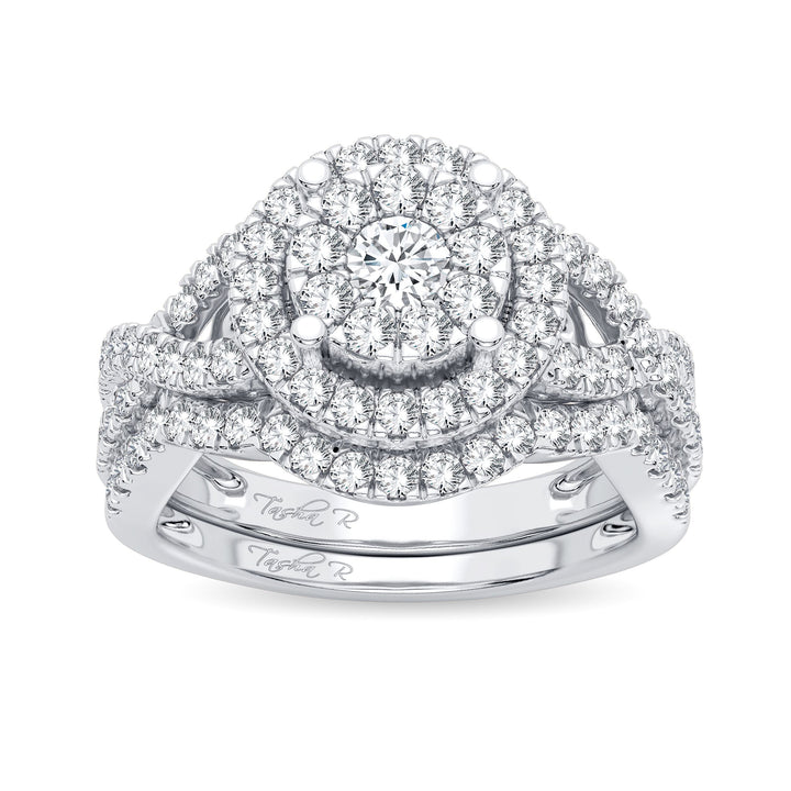 Brilliant 14k White Gold 1ct Lab Diamond Engagement Ring