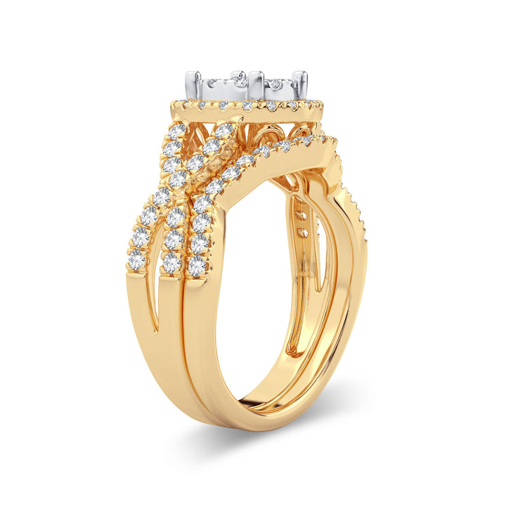 14k Yellow Gold 1ct Lab Diamond Engagement Ring