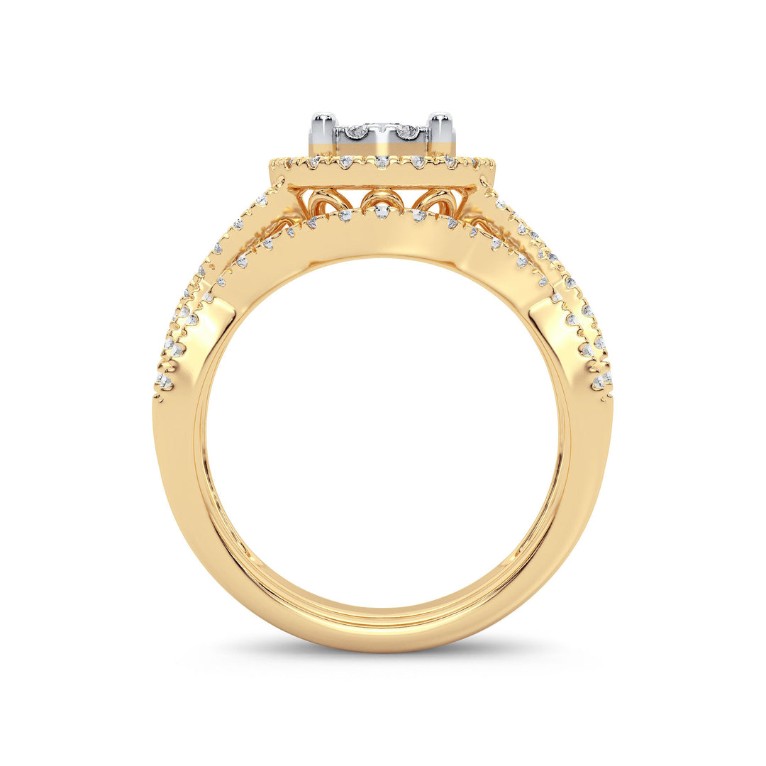 14k Yellow Gold 1ct Lab Diamond Engagement Ring