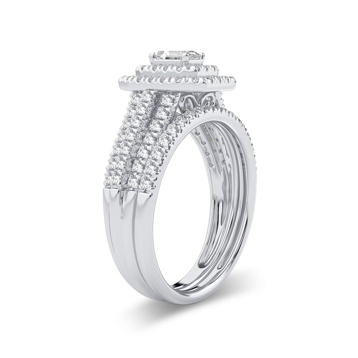 Brilliant 14k White Gold Lab Diamond Engagement Ring