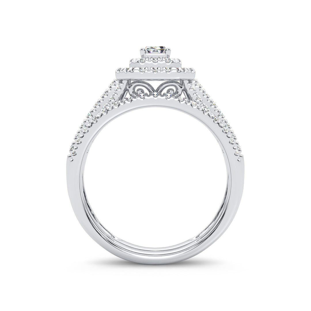 Brilliant 14k White Gold Lab Diamond Engagement Ring