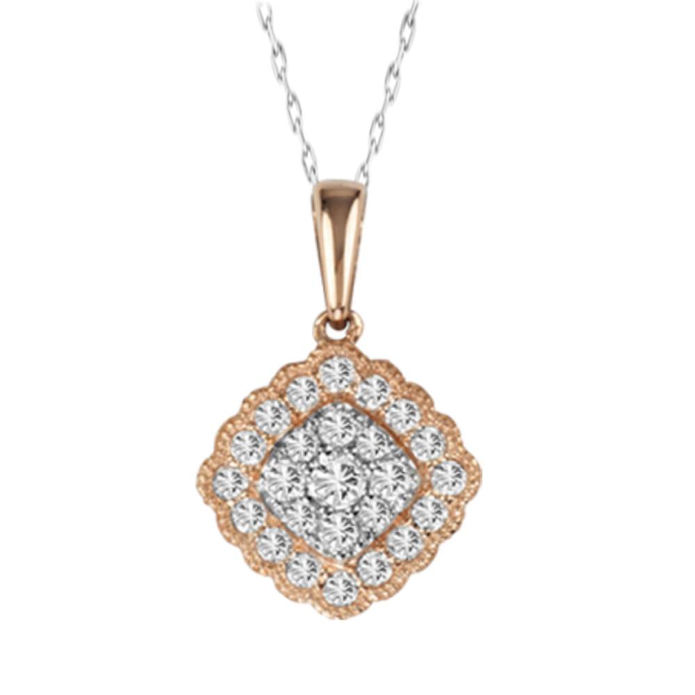 Gorgeous 14K 0.33CT Diamond Pendant