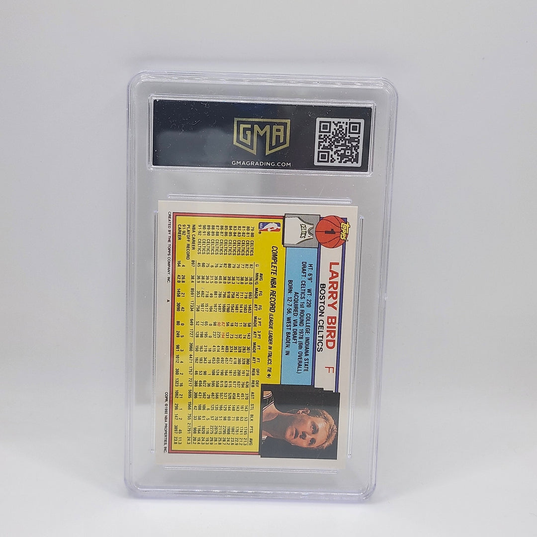 1992 Topps Larry Bird #1 Boston Celtics GMA 9 Mint Hall of Fame Legend Vintage