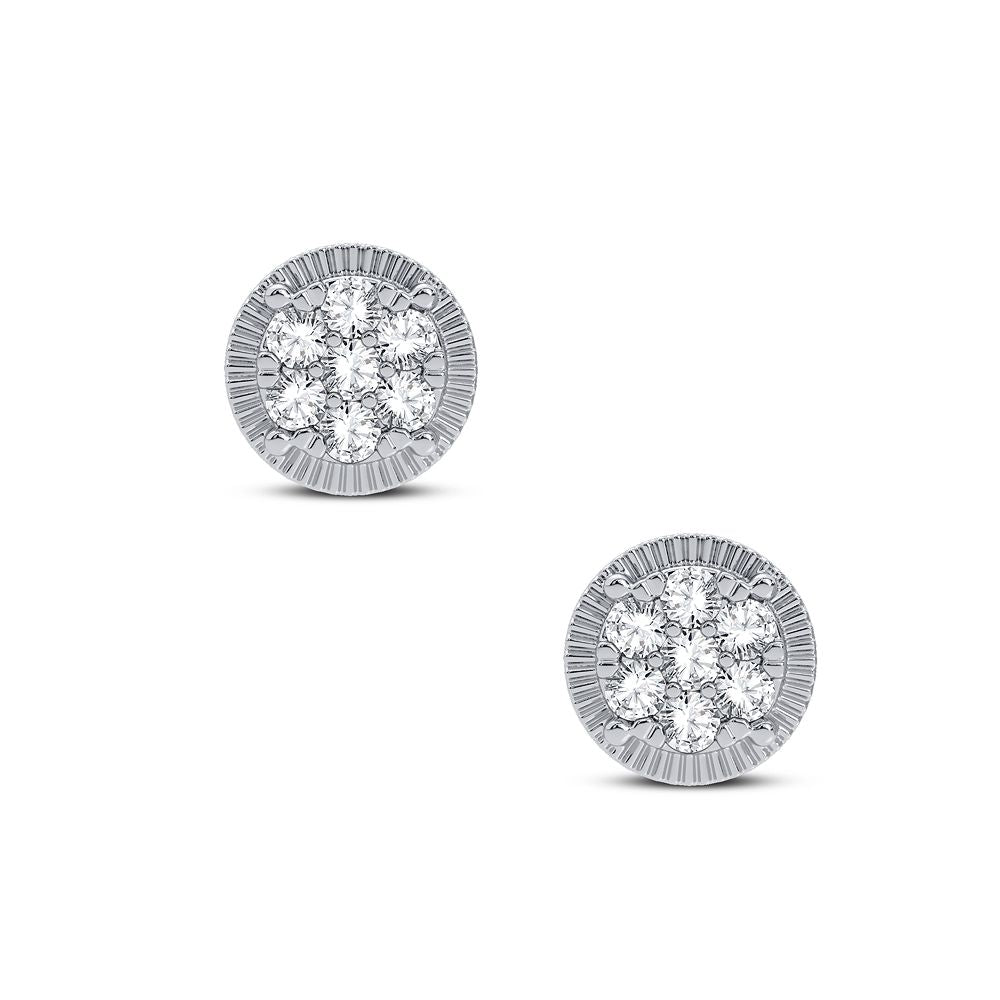 Magnifcnet 14K 0.25CT DIAMOND EARRING