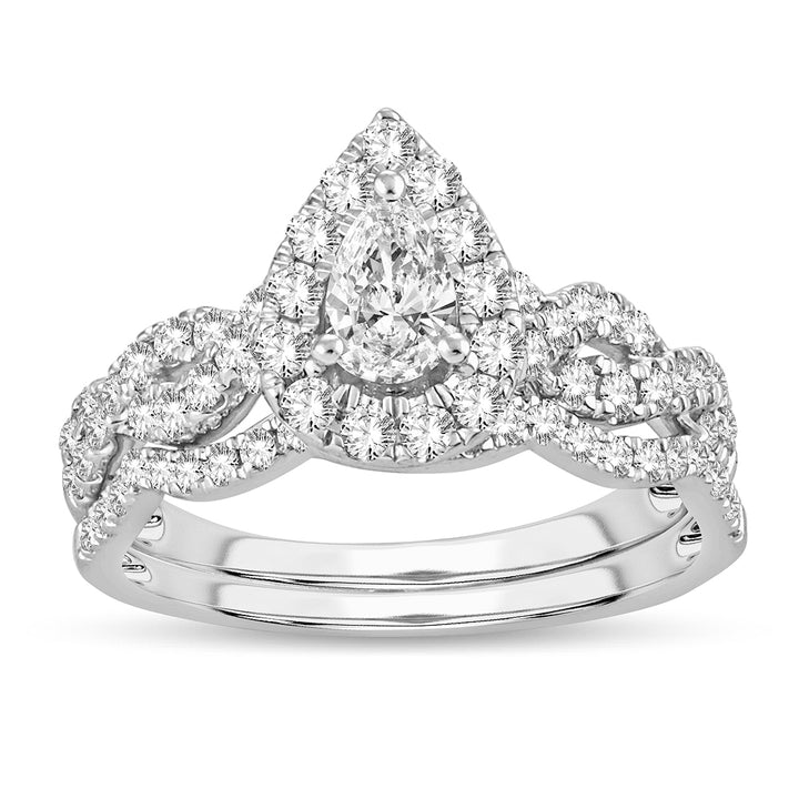Timeless 14k White Gold 1CT Lab Diamond Engagement Ring