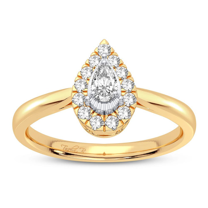 14K Yellow Gold Lab Diamond Engagement Ring (0.25CT)