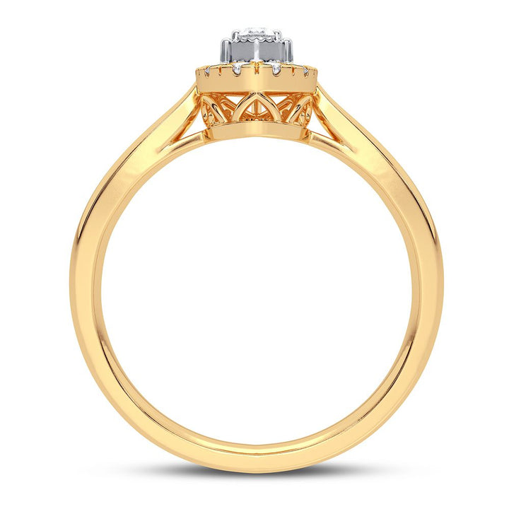 14K Yellow Gold Lab Diamond Engagement Ring (0.25CT)