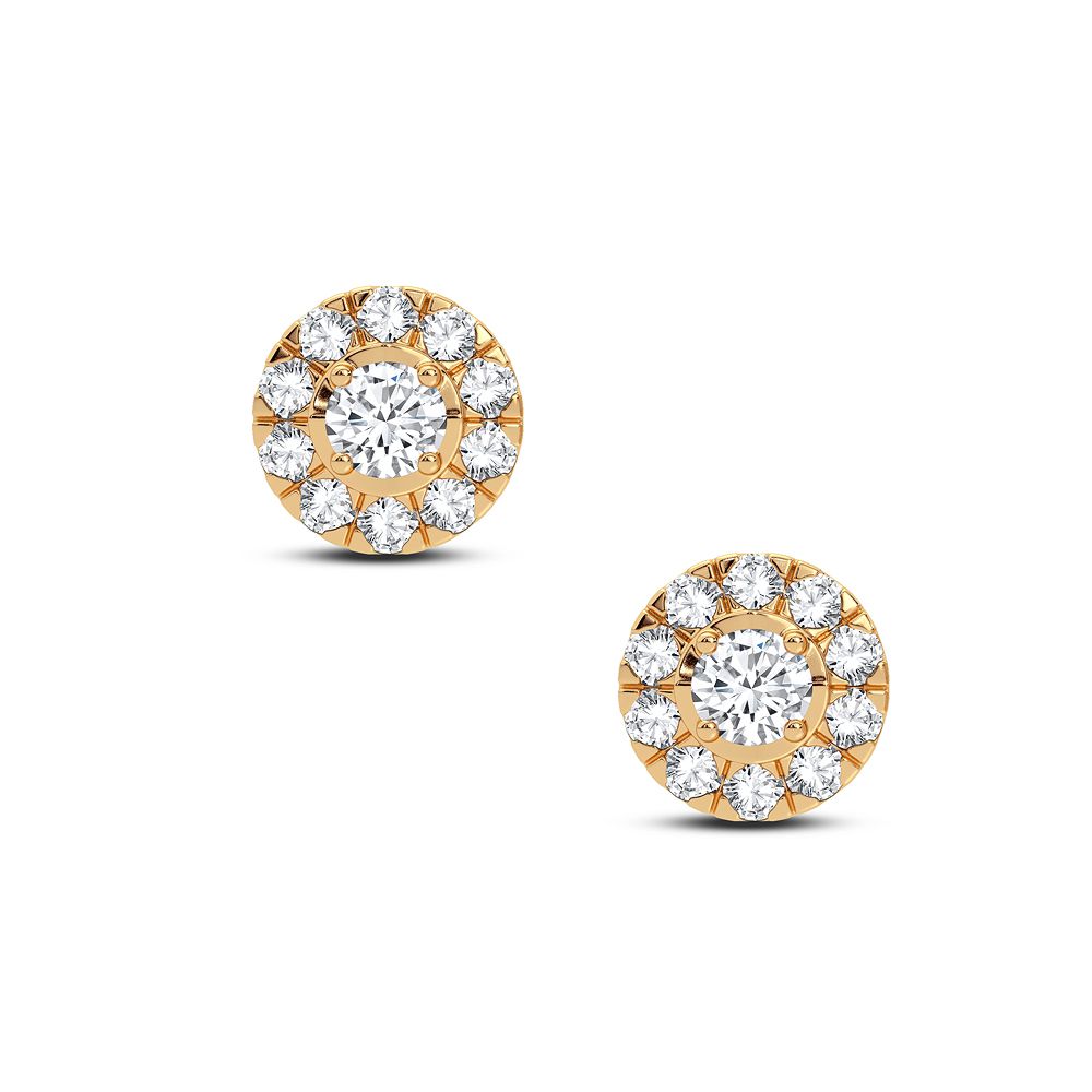 Exquisite 14K 0.25CT DIAMOND EARRING