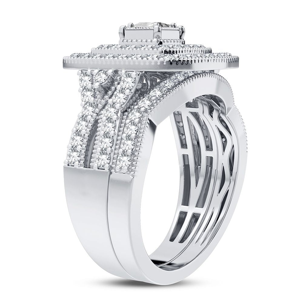Timeless 14k White Gold 1CT Lab Diamond Engagement Ring