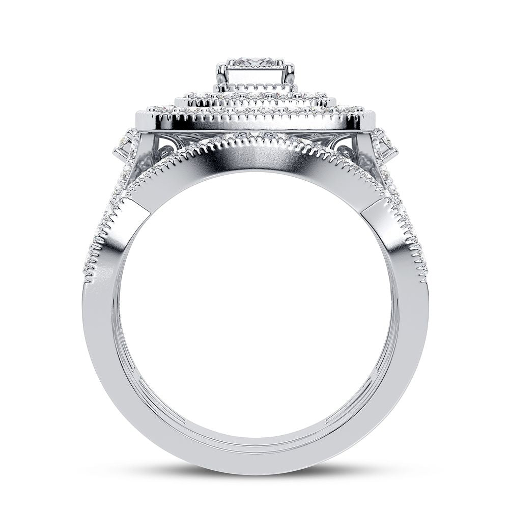 Timeless 14k White Gold 1CT Lab Diamond Engagement Ring