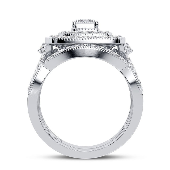 Timeless 14k White Gold 1CT Lab Diamond Engagement Ring