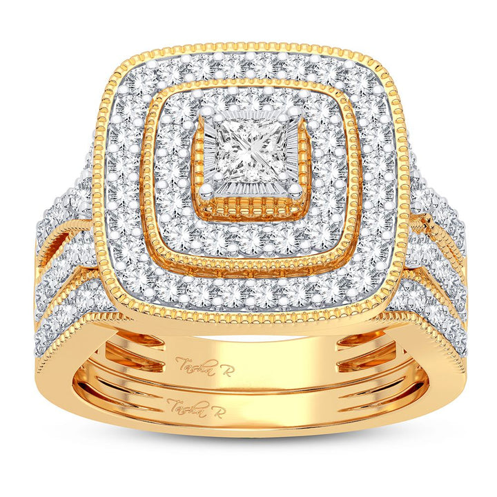 14k Yellow Gold 1CT Lab Diamond Womens Bridal Ring