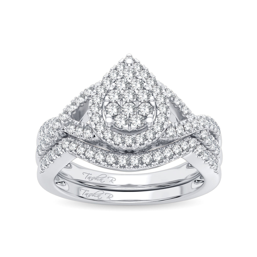 Luminous 14k White Gold 0.50ct Lab Diamond Bridal Ring