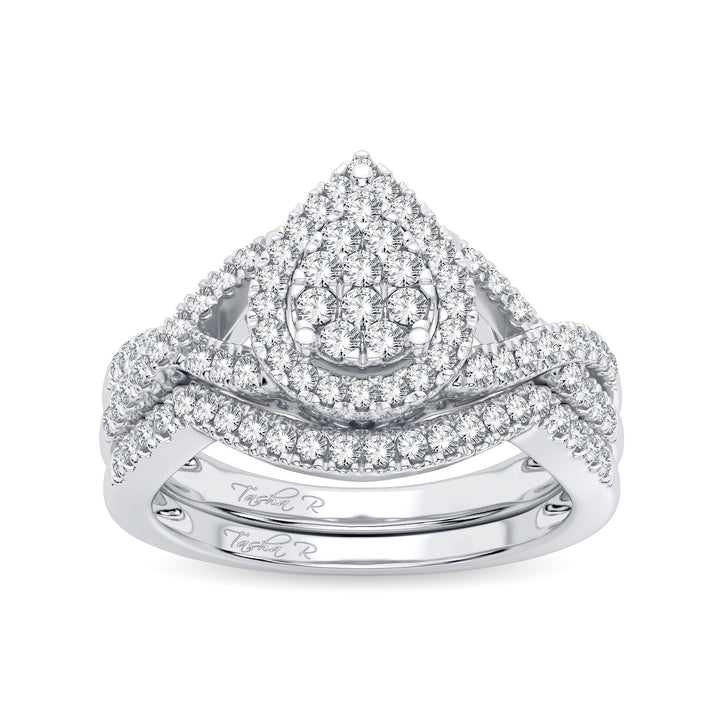 Luminous 14k White Gold 0.50ct Lab Diamond Bridal Ring