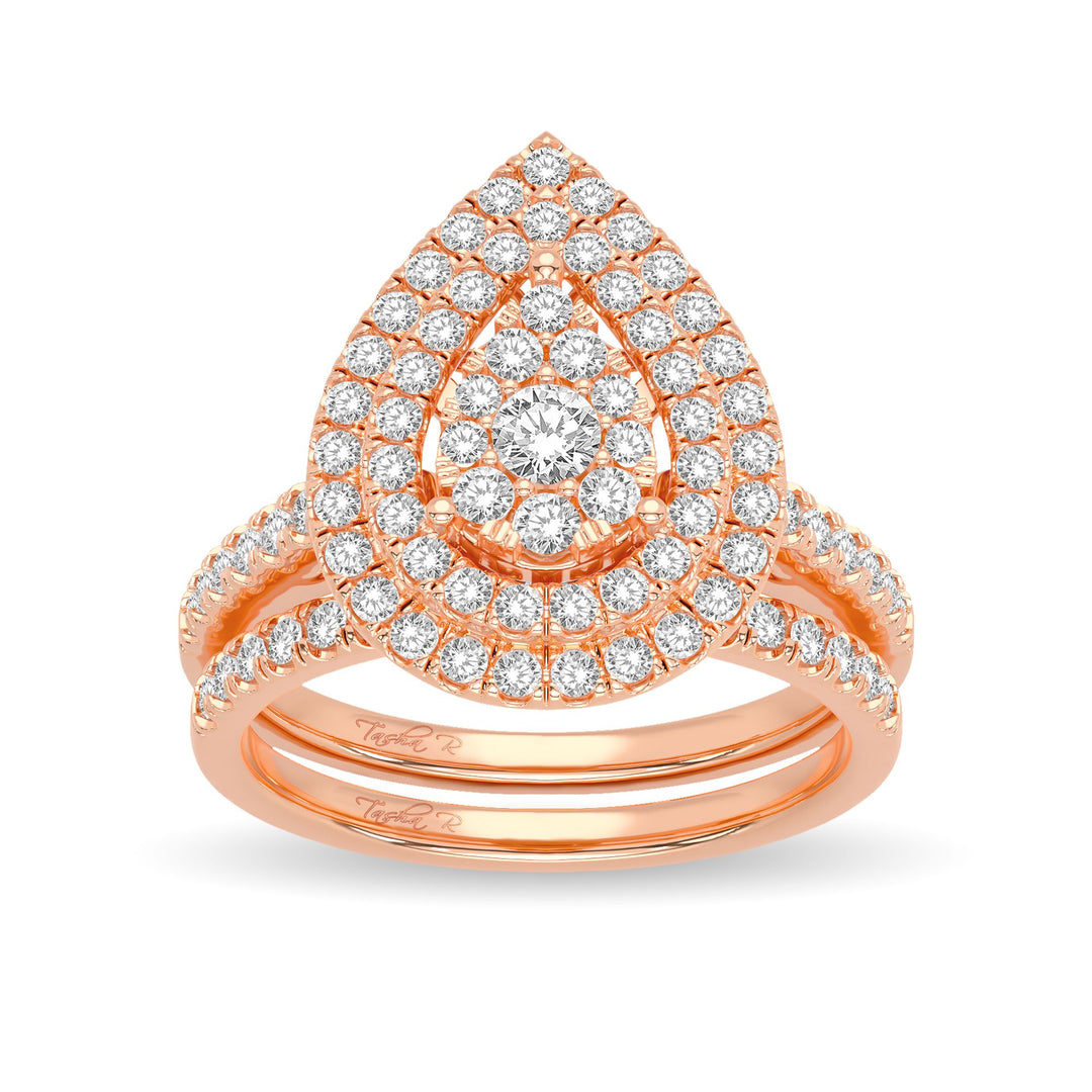 Timeless 14k Rose Gold 1CT Lab Diamond Ring