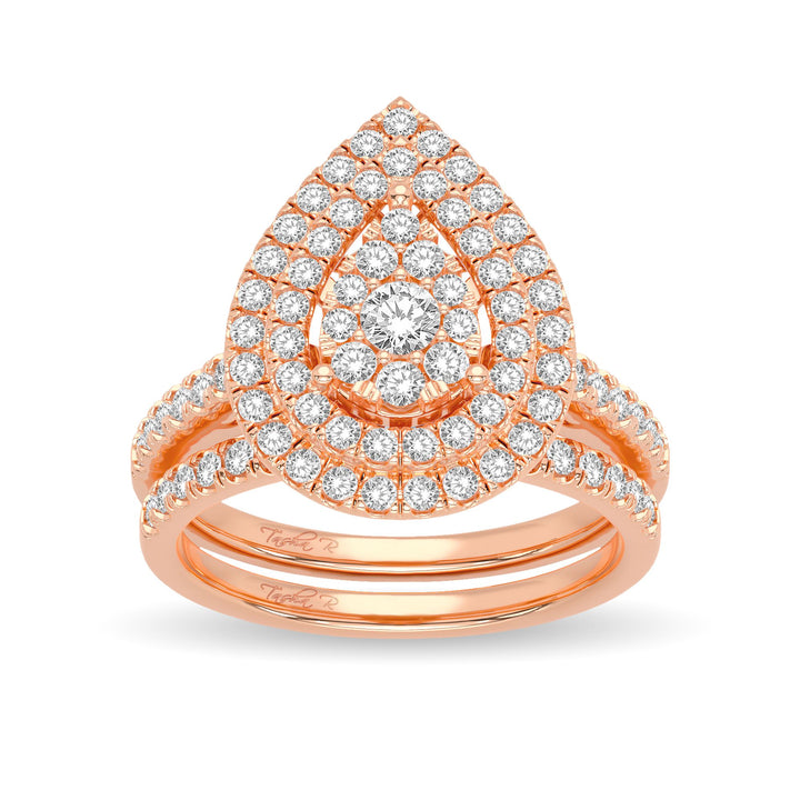 Timeless 14k Rose Gold 1CT Lab Diamond Ring