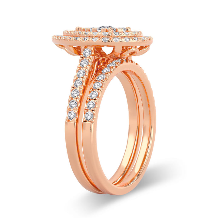 Timeless 14k Rose Gold 1CT Lab Diamond Ring