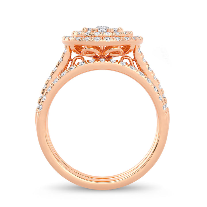 Timeless 14k Rose Gold 1CT Lab Diamond Ring