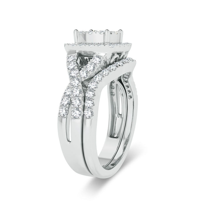 Elegant 1ct Lab Diamond Engagement Ring in White Gold