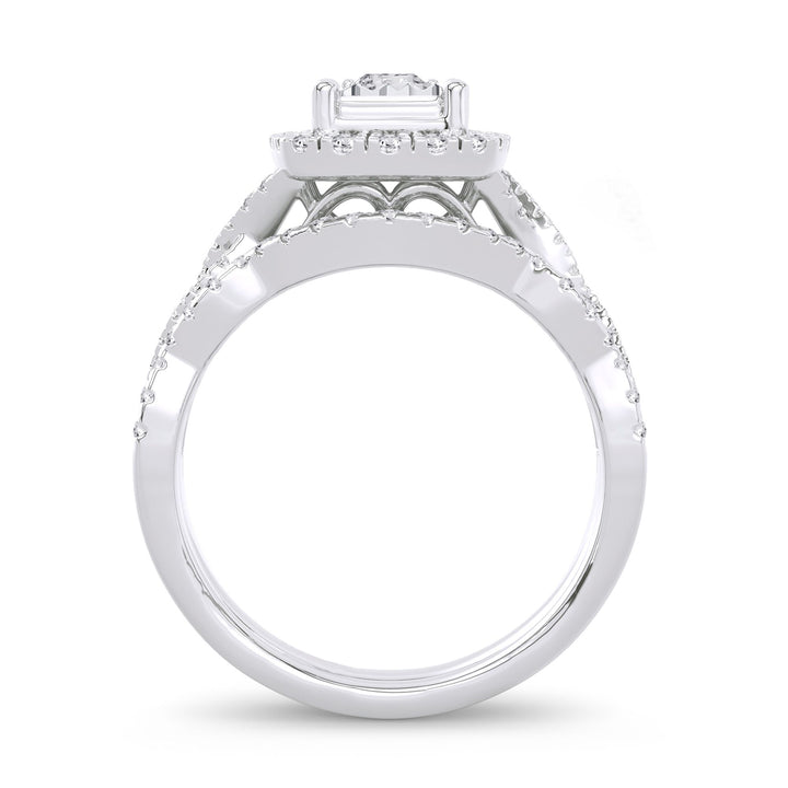 Timeless 14k White Gold Lab Diamond Bridal Ring (0.62 CT)