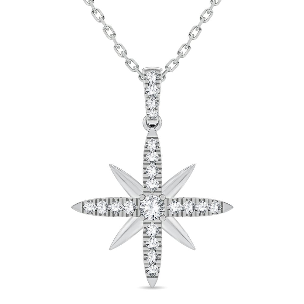 14K 0.40CT Diamond Pendant