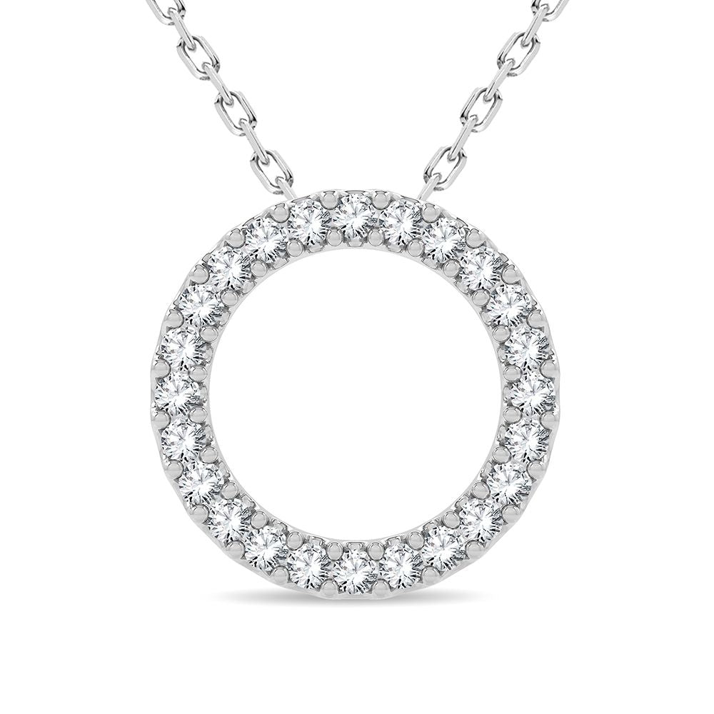 14K 1.00CT Diamond Pendant
