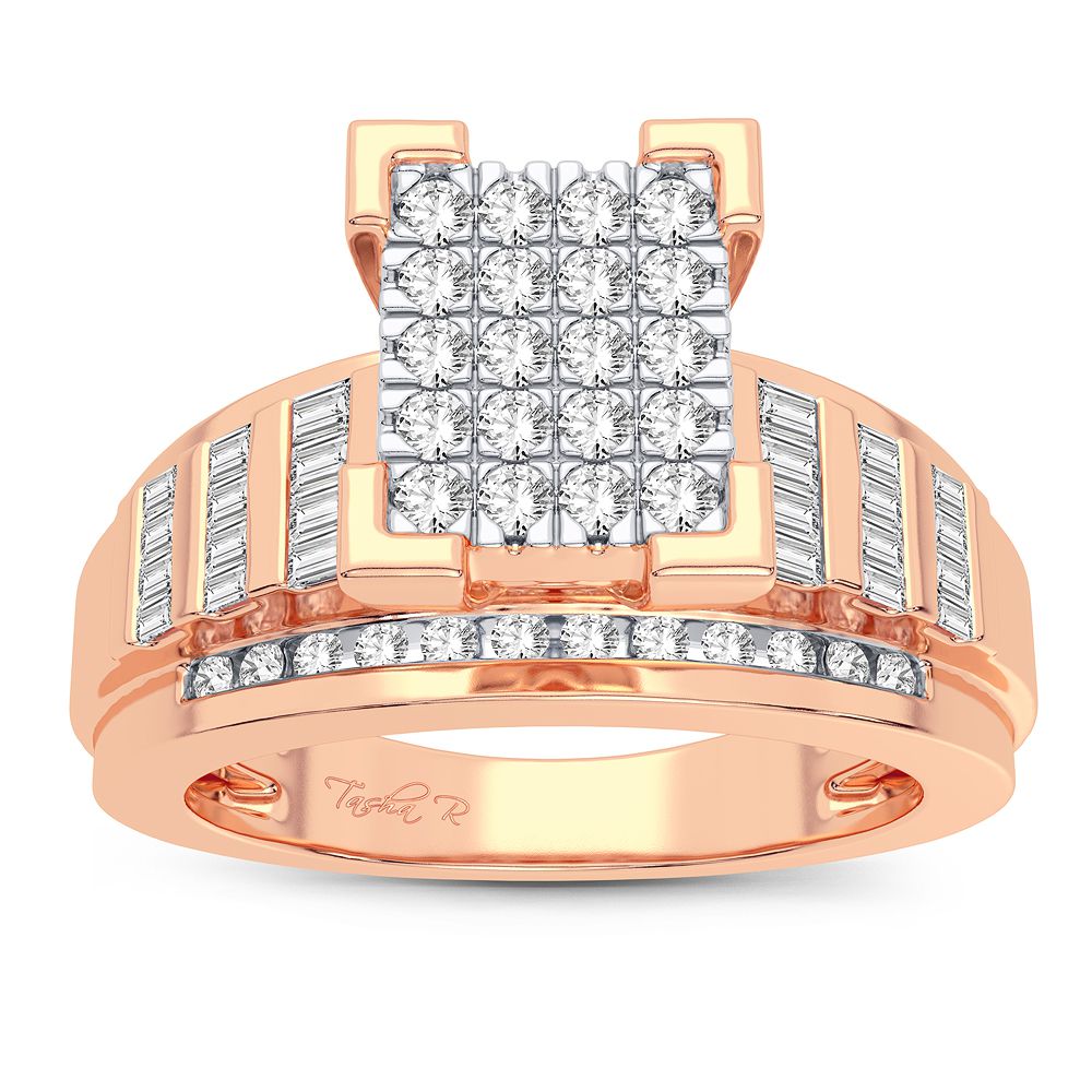 10K Rose Gold 0.50CT Diamond Ring